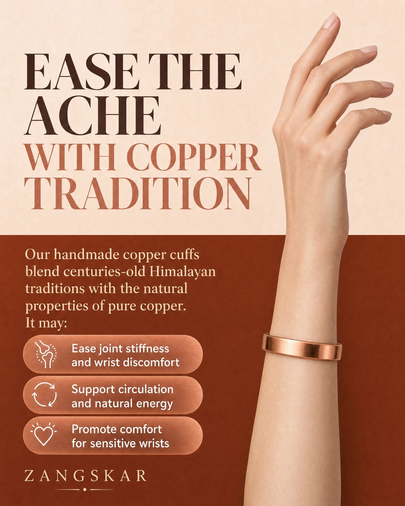 Ease the ache with copper tradition