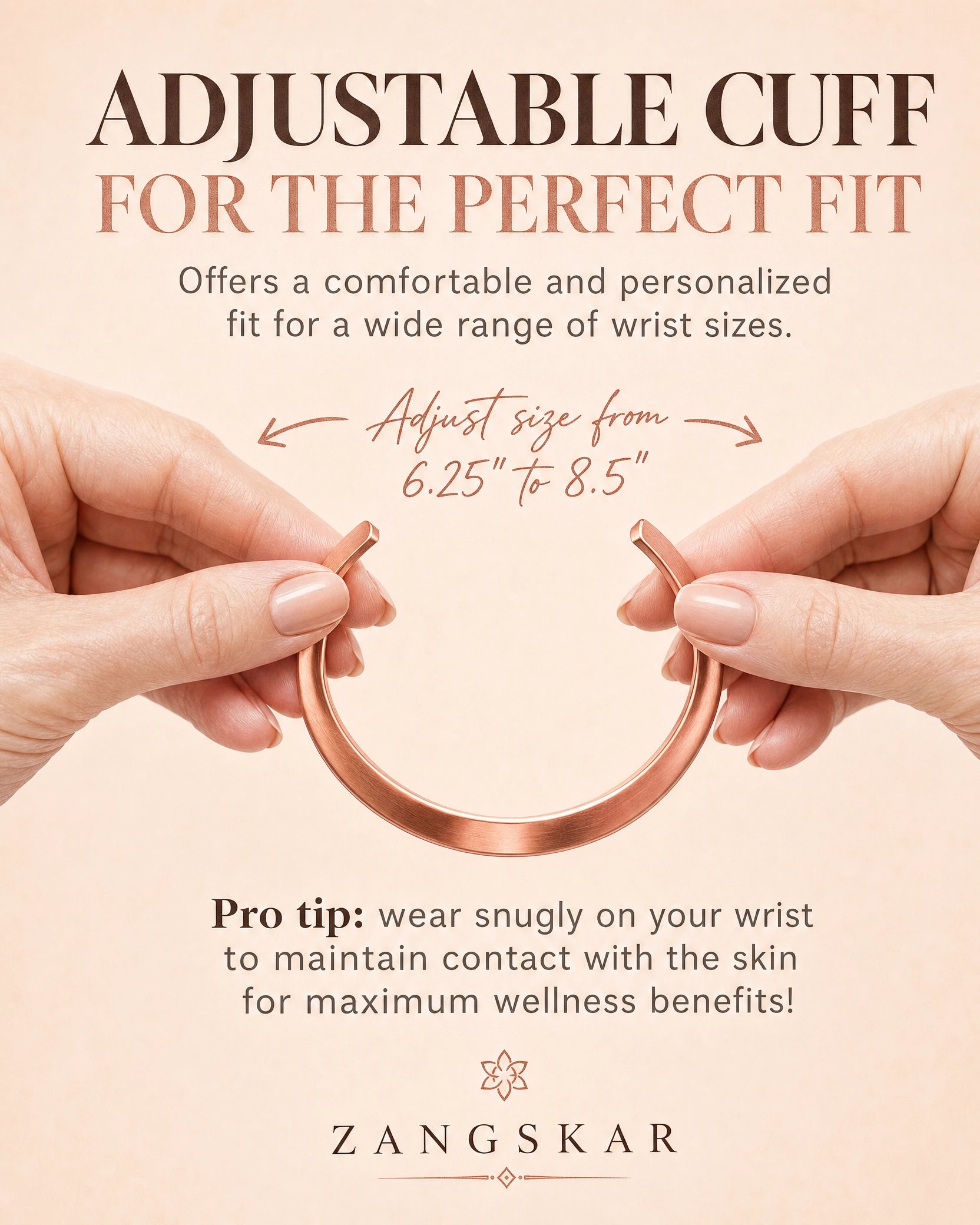 Cuff sizing guide